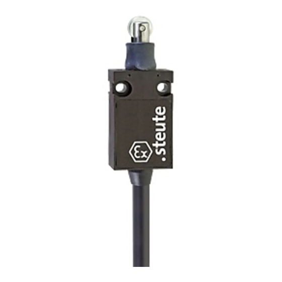 steute Ex 14 Mounting And Wiring Instructions