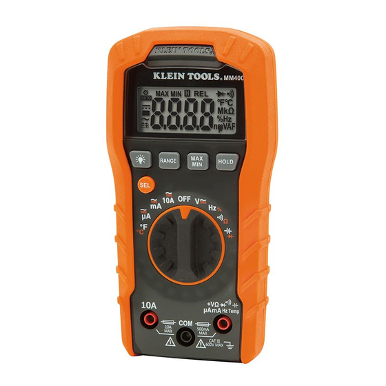 Klein Tools MM400 Instruction Manual