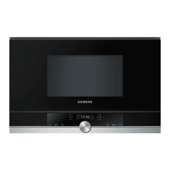 Siemens BF634LG 1B Series User Manual And Installation Instructions