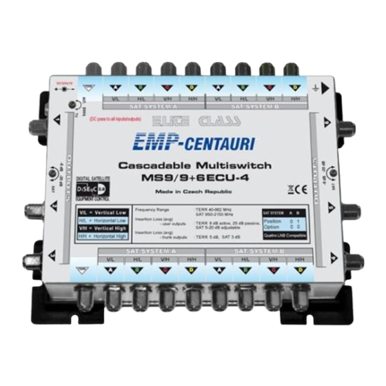 EMP-Centauri MS9/9+6ECU-4 Instruction Manual
