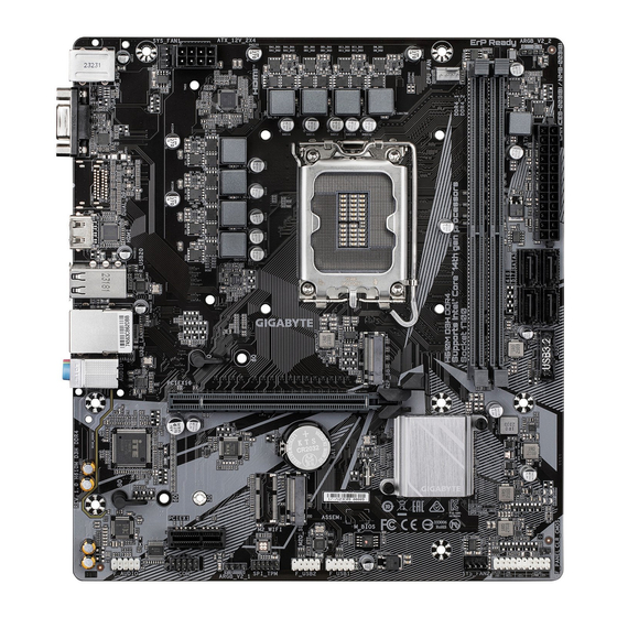 Gigabyte H610M GAMING WIFI DDR4 User Manual