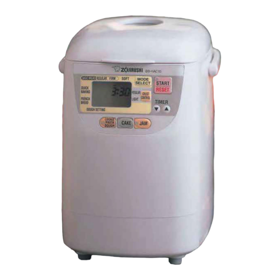 Zojirushi HOME BAKERY MINI Operating Instructions & Recipes