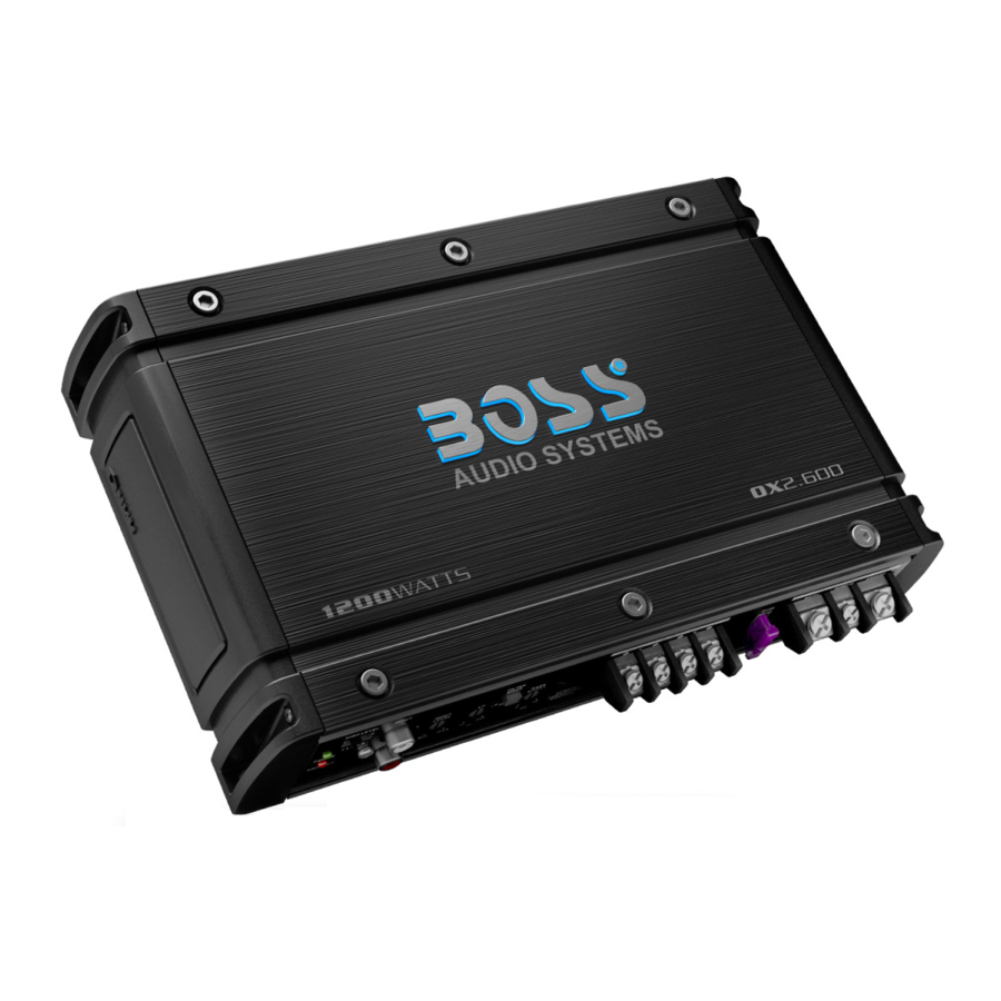 Boss Audio Systems OX4.400, OX2.600, OX1.5KM Manual