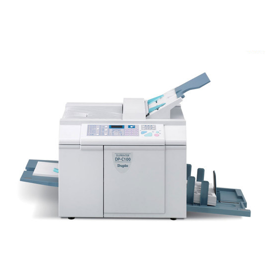Duplo DUPRINTER DP-C100 Instruction Manual