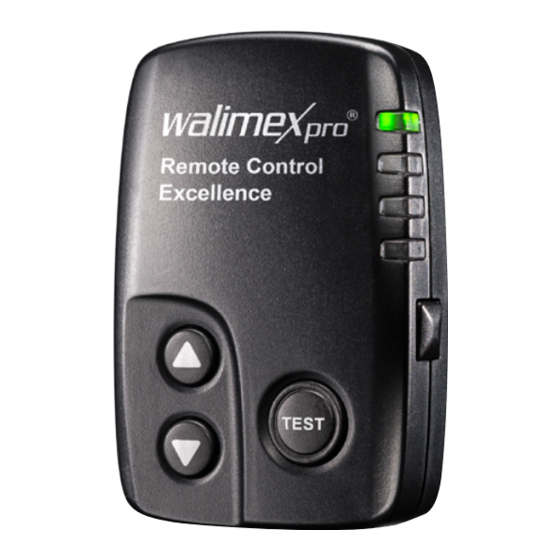 Walimex Pro Excellence Instruction Manual