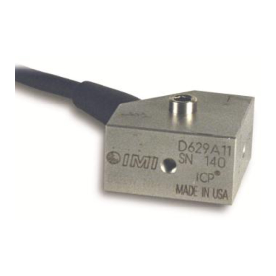 PCB Piezotronics IMI SENSORS 629A11 Installation And Operating Manual