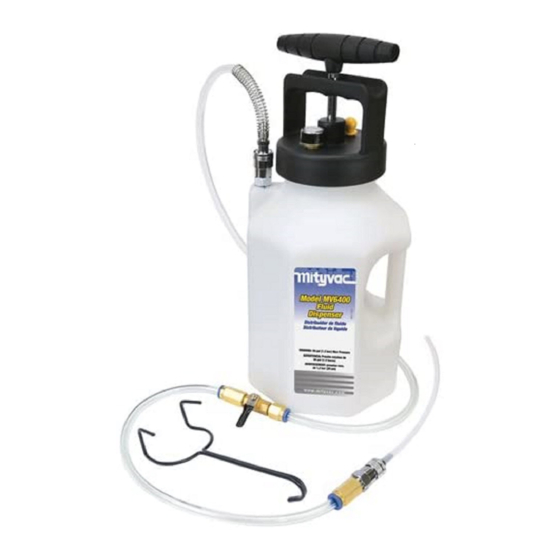 Mityvac MV6400 User And Maintenance Instructions