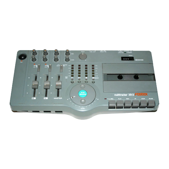Fostex XR-3 Owner's Manual