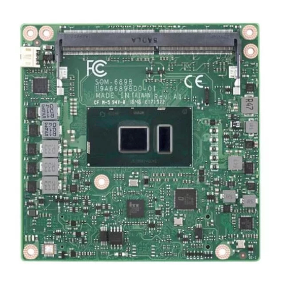 Advantech SOM-6898 User Manual