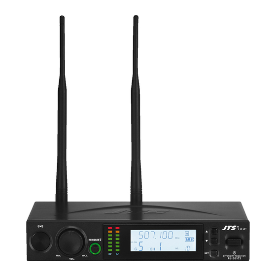 Monacor JTS RU-901G3/5 UHF Receiver Manuals