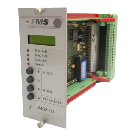 FMS EMGZ421 Operating Manual