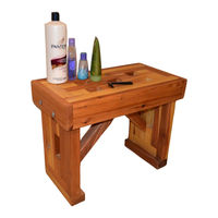Forever Redwood LIGHTHOUSE WOODEN SHOWER BENCH Assembly Instructions