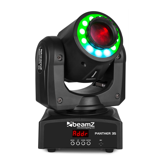 Beamz Panther 35 Instruction Manual