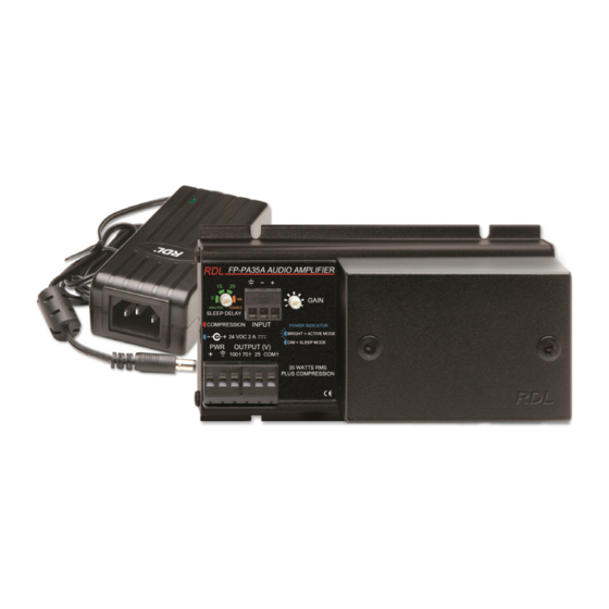RDL FLAT-PAK FP-PA35A Manual