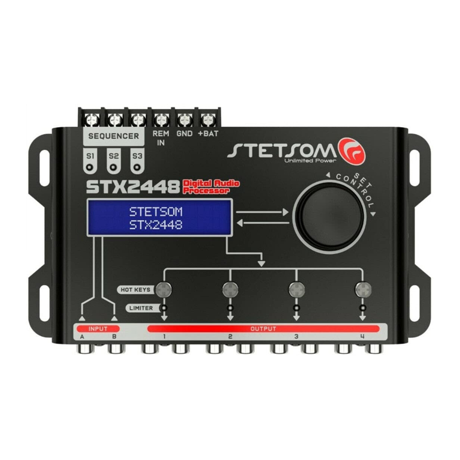 StetSom STX2448 - DIGITAL AUDIO PROCESSOR Manual