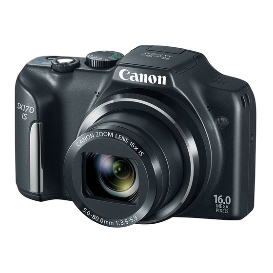 Canon SX170 8410B001 User Manual