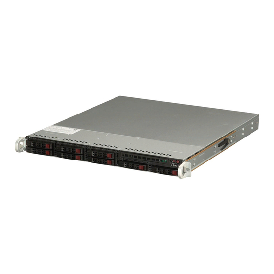 Supero SUPERSERVER 1018D-73MTF User Manual