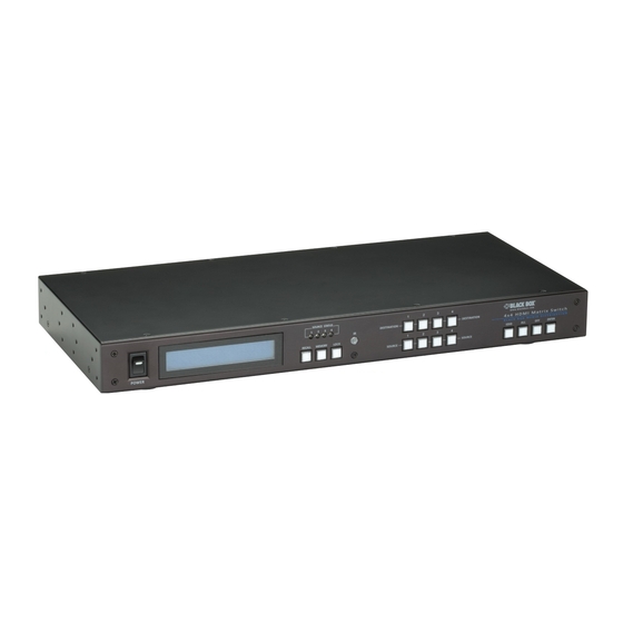 Black Box VSW-HDMI4X4-B Matrix Switch Manuals