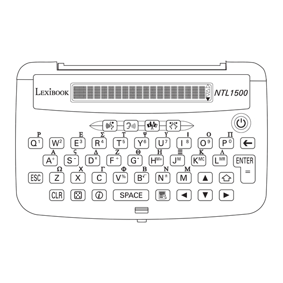 LEXIBOOK NTL1500 Instruction Manual