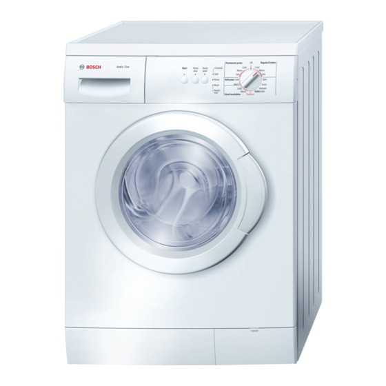 Bosch WAE20060UC Instruction Manual