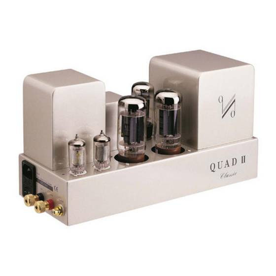 QUAD Vaccume Tube Amplifier Systems Brochure & Specs