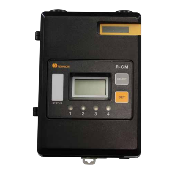 Tohnichi R-CM Operating	 Instruction