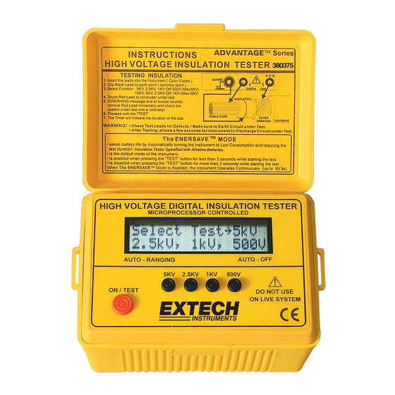 Extech Instruments 380375 User Manual