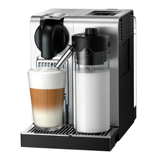 Nespresso My Machine Latissima Pro Manual
