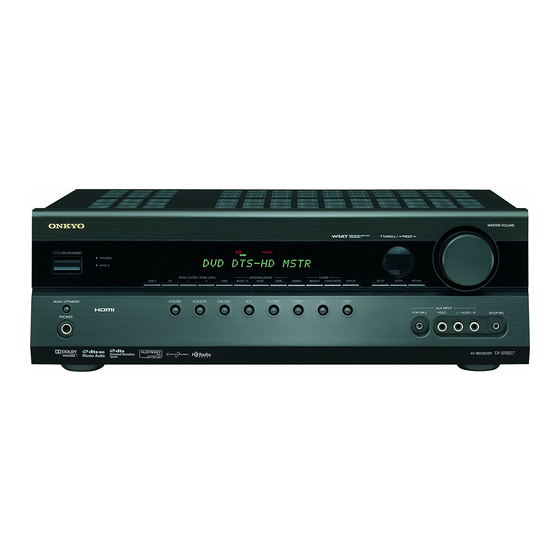 Onkyo TX-SR507 Code Manual