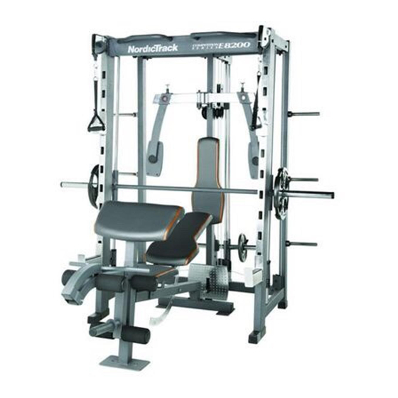 NordicTrack E8200 Competition Bench Gebruiksaanwijzing