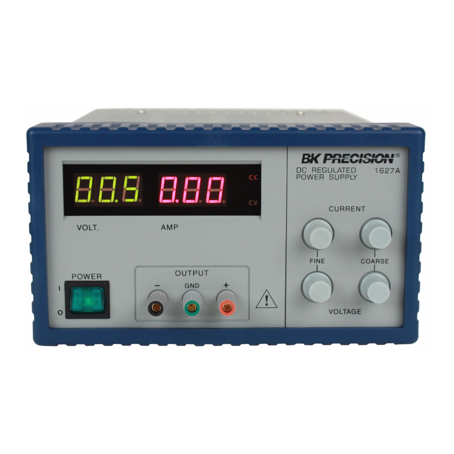 BK Precision 1620A Instruction Manual