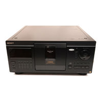 Sony CDP-CX270 - 200 Disc Cd Changer Operating Instructions Manual