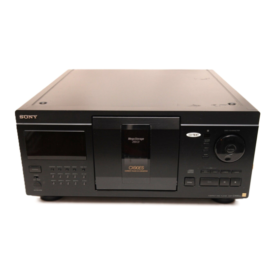 Sony CDP-CX270 Operating Instructions Manual