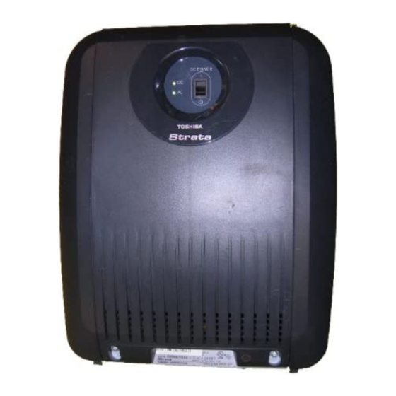 Toshiba Strara CTX100 Installation And Maintenance Manual