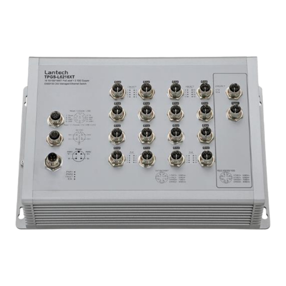 Lantech TPGS-L6216XT Ethernet Switch Manuals