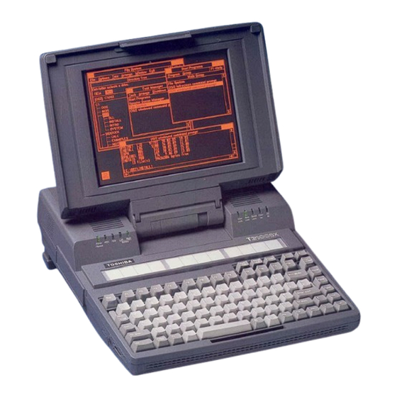 Toshiba T-Series T3100sx Specifications