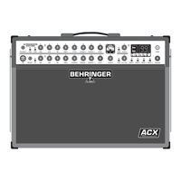 Behringer Ultracoustic ACX1000 User Manual