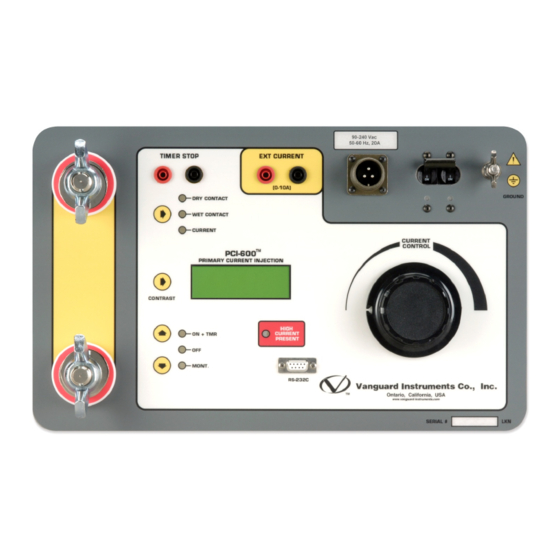 Vanguard PCI-600 User Manual