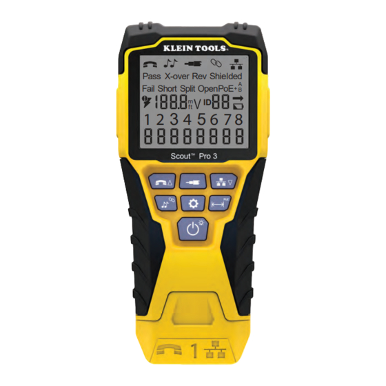 Klein Tools VDV Scout Pro 3 Instruction Manual