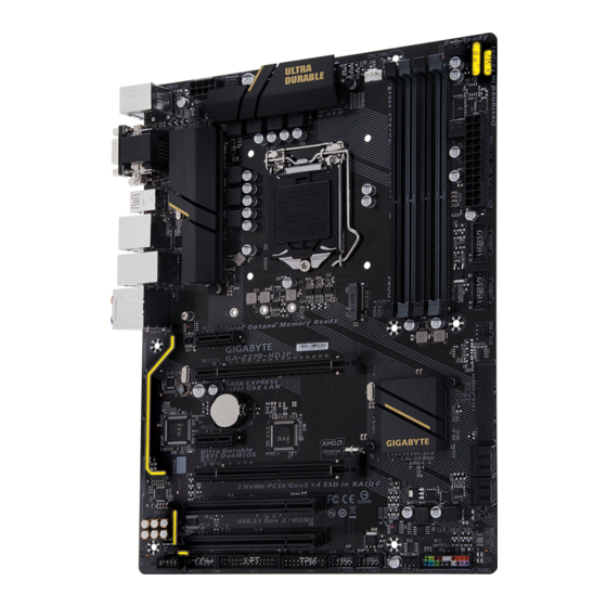 GIGA-BYTE TECHNOLOGY GA-Z270-HD3P User Manual
