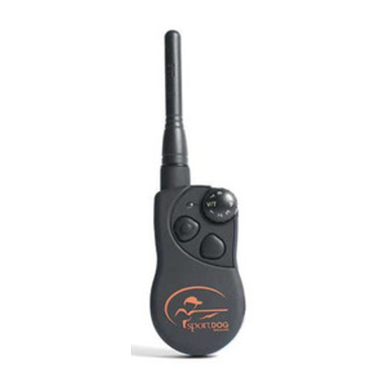 SportDOG sd-825e Operating Manual