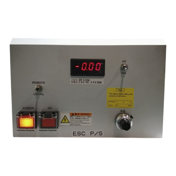Matsusada Precision EJC Series Instruction Manual
