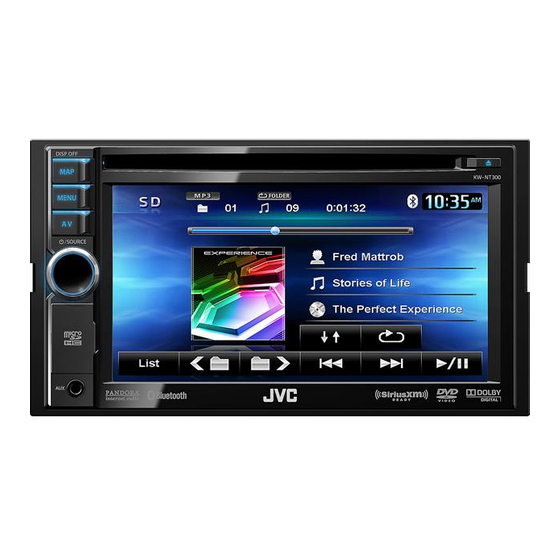 JVC KW-NT300 Installation Manual