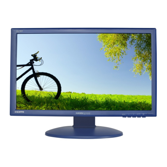 Hanns.G HL161 LED-Lit Monitor Manuals