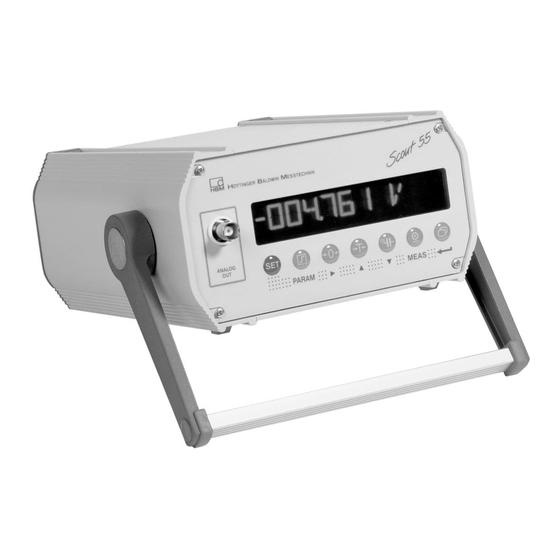 HBM SCOUT55 Operating Manual