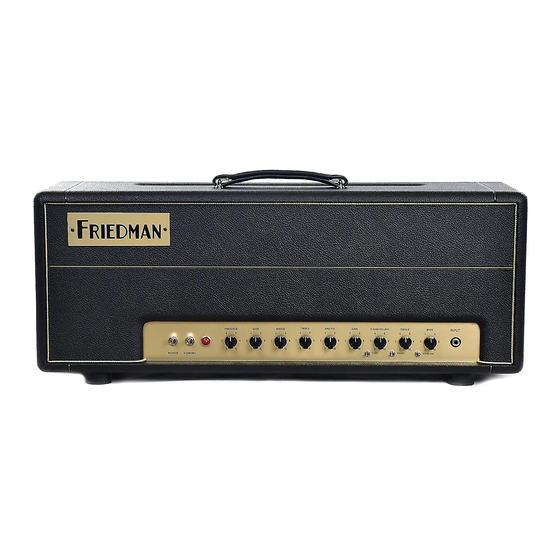 Friedman BE-100 Instruction Manual