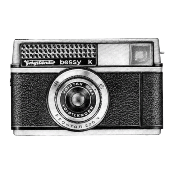 VOIGTLANDER bessy k Instructions For Use Manual