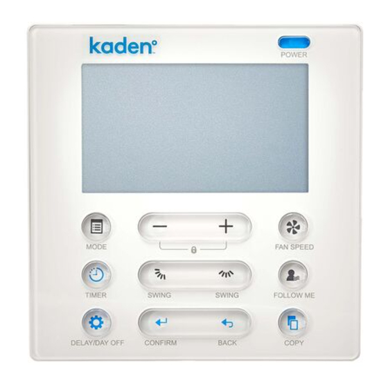 Kaden KD Series Manual