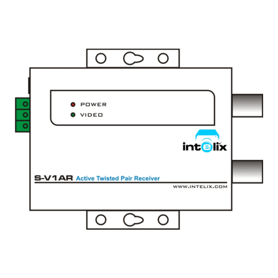 Intelix S-V1AR Installation Manual