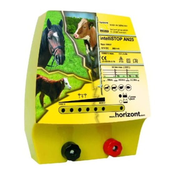 Horizont intelliSTOP AN25 Operating Instructions Manual